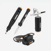 20V MAKERX 3pc Combo Kit - Rotary Tool + Wood & Metal Crafter + Air Brush