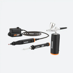 20V MAKERX 3pc Combo Kit - Rotary Tool + Wood & Metal Crafter + Air Brush