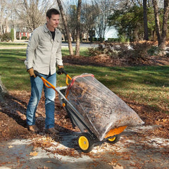 Aerocart 8-in-1 Yard Cart / Wheelbarrow / Dolly with Snow Plow