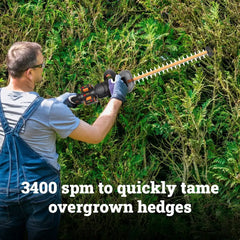 40V 24'' brushless hedge trimmer