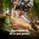 40V 16'' brushless chainsaw