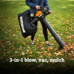 40V 340 CFM 210 MPH leaf blower / mulcher / vacuum