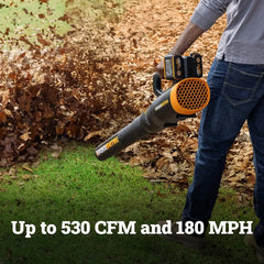 40V 530 CFM 180 MPH brushless QuietTech blower