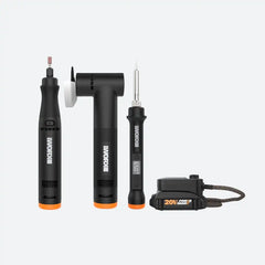 20V MAKERX 3pc Combo Kit - Rotary Tool + Angle Grinder + Wood/Metal Crafting Tool