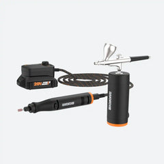 20V MAKERX 2pc Combo Kit - Rotary Tool + Air Brush