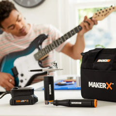 20V MAKERX 2pc Combo Kit - Rotary Tool + Air Brush
