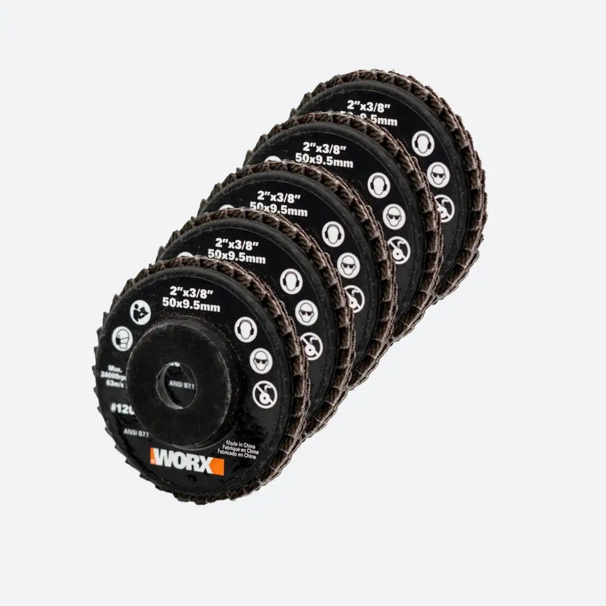 2" MAKERX 120G Flap Sanding Wheels (5PC)