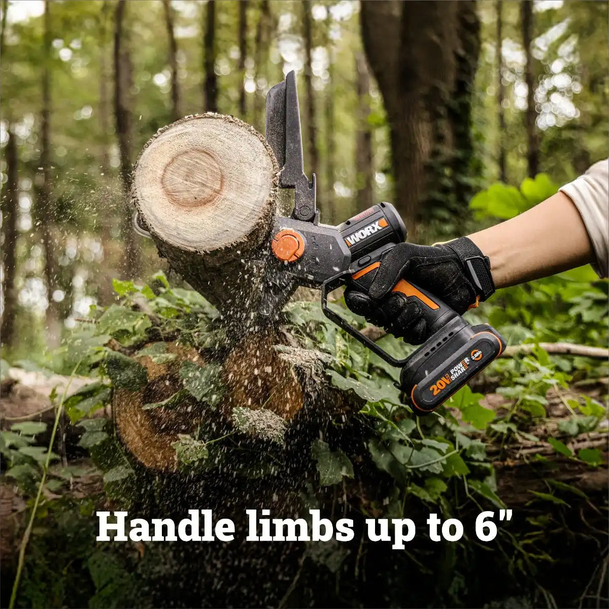 20V 6'' brushless pruning saw