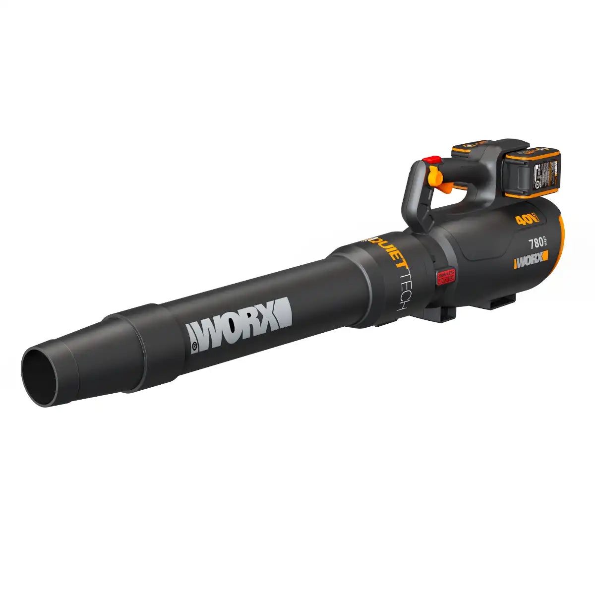 40V 780 CFM 190 MPH brushless QuietTech leaf blower