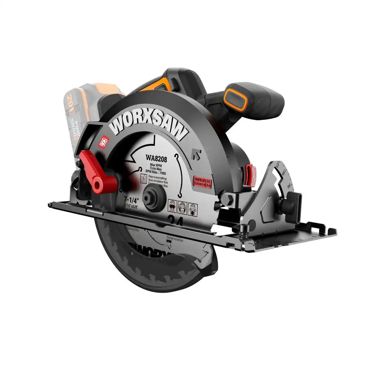20V 7-¼" brushless circular saw – tool only