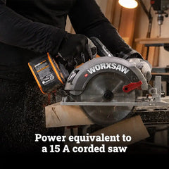 2 × 20V 7-1/4" brushless circular saw - Tool Only (WX533L.9)