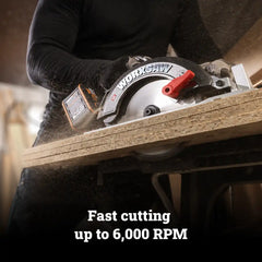 2 × 20V 7-1/4" brushless circular saw - Tool Only (WX533L.9)
