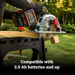 2 × 20V 7-1/4" brushless circular saw - Tool Only (WX533L.9)
