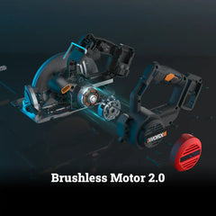 2 × 20V 7-1/4" brushless circular saw - Tool Only (WX533L.9)