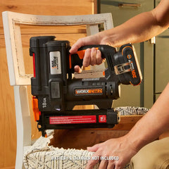 WORXNITRO 20V 18GA Narrow Crown Stapler-Tool + 2.0 Ah Battery
