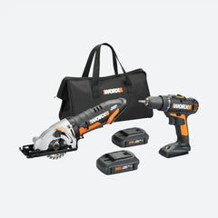 20V Power Share Drill Driver & 3-3/8" Worxsaw Combo Kit (Discontinued)